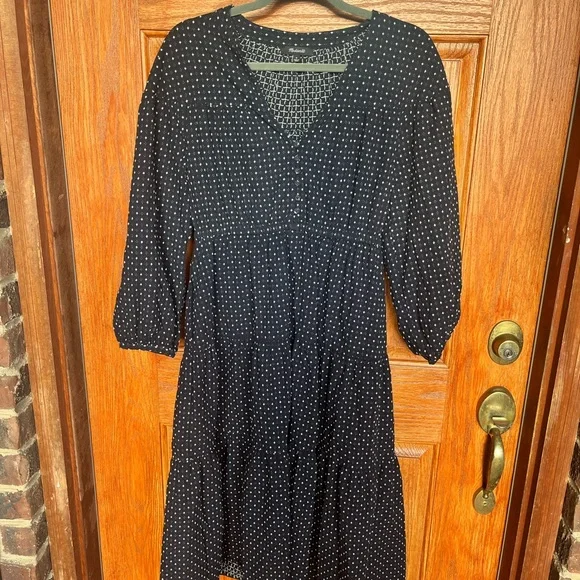 Madewell Mariette Tiered Midi Dress - Picture 4 of 7